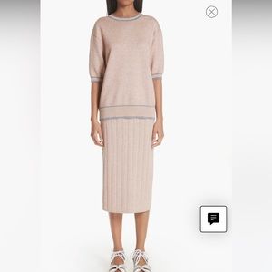 🩶🩷 Marc Jacobs metallic skirt set